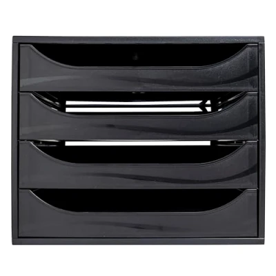 Immagine di Exacompta 228014D Cassettiere, Nero, 34.8 x 28.4 23.4