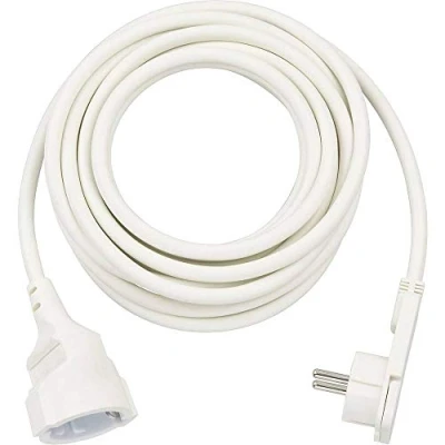 Immagine di Brennenstuhl classic, Cavi di prolunga corti con spina piatta angolata 5m H05VV F3G1,5 bianco