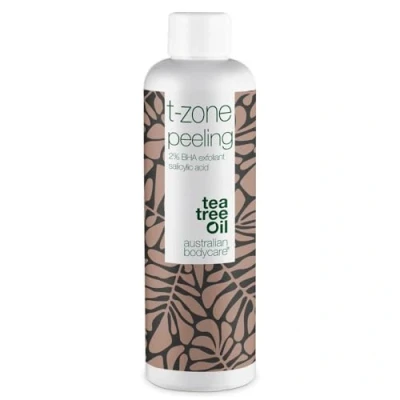 Immagine di Peeling per la zona T (150 ml) con 2% di acido salicilico BHA &amp; Olio Tea Tree Esfolia cellule morte della pelle, pelle impura, pori dilatati, punti neri e brufoli Ideale grassa