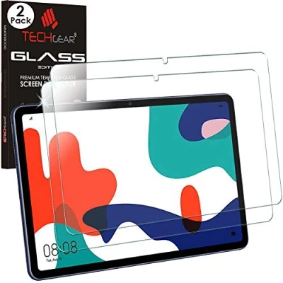 Immagine di TECHGEAR [2 Pezzi] Vetro Temperato Compatibile con Huawei MatePad 10.4 Autentica Pellicola Protecttiva in [Durezza 9H] [Resistente ai graffi] [Ultra Chiaro][Senza Bolle]