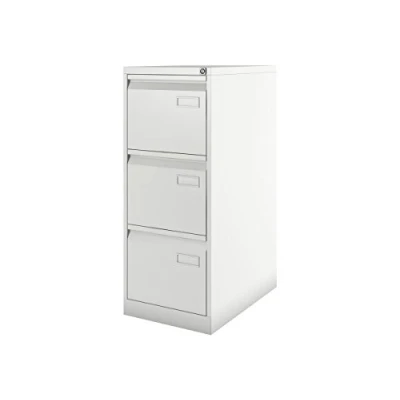 Immagine di Bisley 696 Light Armadietto da Parete, DIN A4, 3 cassetti, in Metallo, 62,2 x 41,3 101,6 cm, Colore: Bianco