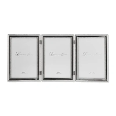Immagine di Lawrence Frames Cornice portafoto in metallo con tripla cerniera (verticale) perline delicate, 15,5 x 19,9 cm