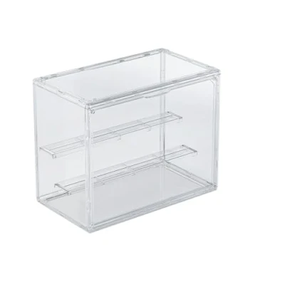Immagine di Dasellfa Vetrina Espositiva Teca Plexiglass Espositore Vetrinetta Per Collezionismo Modellini Acrilico Trasparente Con Porta Conservazione Dei Giocattoli Figure D&#039;Azione Collezione (30*17.9*24.6)