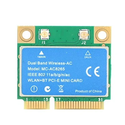 Immagine di VBESTLIFE Mini PCI E Card, 1200M 2.4GHz / 5GHz Dual Band Wireless Network per Intel 8265 Chip, Supporto 802.11a B/G/N/AC