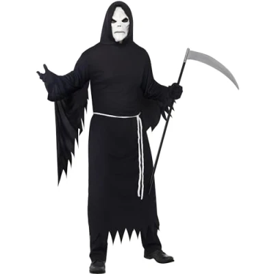 Immagine di SMIFFYS Costume La Morte, comprende Veste con Cappuccio, Maschera e Cinta