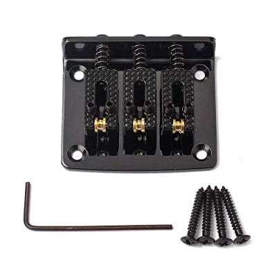 Immagine di Alnicov Cigar Box Chitarra Parti: 3 corde Nero Hard tail Ponte Regolabile