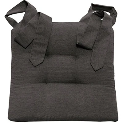 Immagine di JEMIDI Cuscino per sedia con nastro fiocco, extra spessore e comodo, parvenza lino, Poliestere, Beige, 42cm x 46cm 7cm
