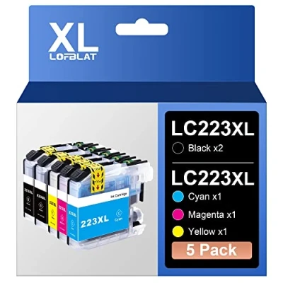 Immagine di LOFBLAT LC223XL Cartucce Compatibili per Brother LC223 XL MFC J480DW J5320DW J4420DW J4620DW J4625DW J5620DW J5625DW DCP J4120DW J562DW (Nero,Ciano,Magenta,Giallo,5 Pack)