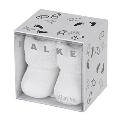 Immagine di FALKE Erstling B SO cotone tinta unita 1 paio, Calzini Unisex Bimbi 0 24, Bianco (White 2000), 62 68