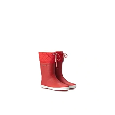 Immagine di Aigle Giboulee, Stivali di Gomma Unisex Bambini e ragazzi, Rosso Bianco, 19 EU