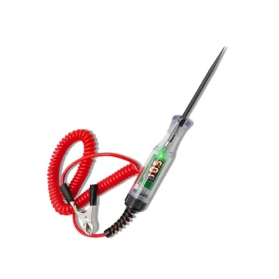 Immagine di Ruimooto tester di tensione per auto, 5 120 V DC, corrente con morsetto a coccodrillo, filo molla, indicatore digitale LCD, lampada prova