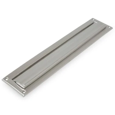 Immagine di Amig Fessura per cassetta delle lettere, pareti o porte interne ed esterne, lettere in acciaio inossidabile, Dimensioni 41,70 cm x 22,80 1,70 cm, Argento