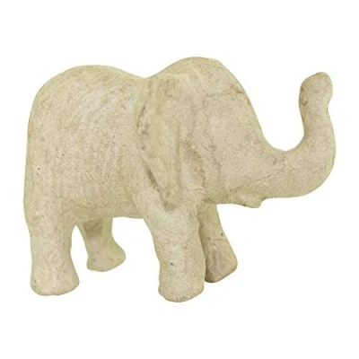 Immagine di Decopatch AP152O 1 supporto in cartapesta marrone 10x8x7 cm, Elefante