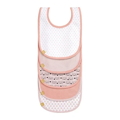 Immagine di LÄSSIG Bavaglino per bambini Set di bavaglini (5 pezzi) velcro cotone impermeabile/Value Pack Bib Little Chums Mouse
