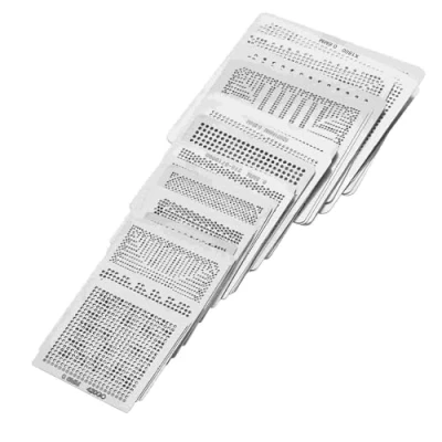 Immagine di VIFER Stencil Reballing Universal, 33PCS Universale BGA Ad Alta Precisione Rework Net Modello Acciaio Maglia Direttamente Calore Set per Accessori di Saldatura