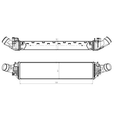 Immagine di NRF 309047 Intercooler AUDI: A6 C7 Sedan, Avant, Allroad