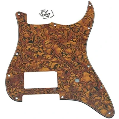 Immagine di Dopro Battipenna per chitarra a 11 fori ST Strat One Humbucker FD Delonge Tiger Stripe