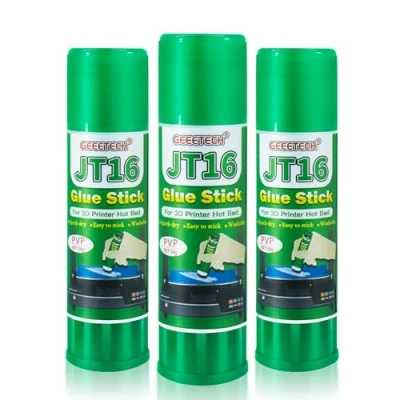 Immagine di TEQStone Colla Stampante 3D, Perfetta Aderenza del First Layer, Previene la Deformazione, Facile da Staccare, Formula Solubile in Acqua, Compatibile con Filamento PLA, ABS, PETG, 3 Pezzi (JT16)