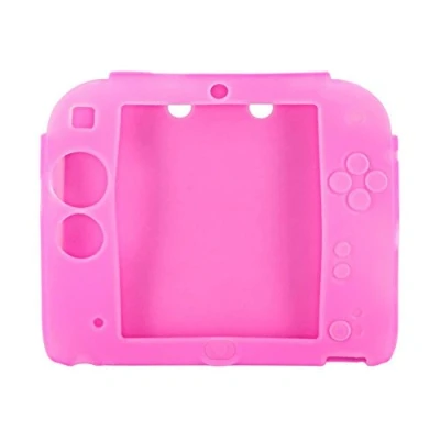 Immagine di OSTENT Custodia morbida in silicone con protezione completa gel compatibile console Nintendo 2DS colore rosa