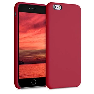 Immagine di kwmobile Cover per Apple iPhone 6 Plus / 6S Custodia Back Case Smartphone in Silicone TPU Protezione Gommata rosso classico