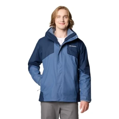 Immagine di Columbia Bugaboo Fleece Interchange Jacket, Giacca Invernale 3 In 1 Uomo, Dark Mountain/Collegiate Navy, Taglia XL