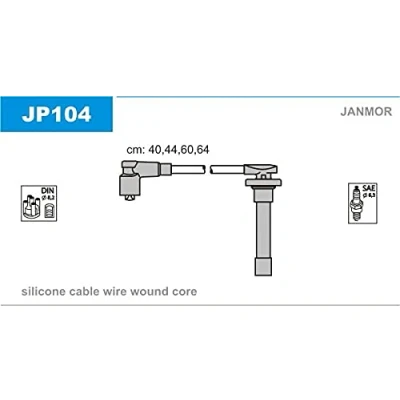 Immagine di JANMOR JP104 Kit Cavi Accensione HONDA: CIVIC V Hatchback, 6 Fastback, ROVER: 200 Hatchback
