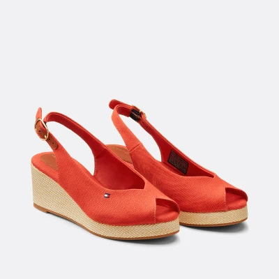 Immagine di Tommy Hilfiger Sandali con zeppa, Donna, Taglia: 38, Rustic clay Tessuto