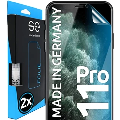 Immagine di smart engineered 3D Pellicola Protettiva per schermo Apple iPhone 11 Pro [2 pezzi Transparente, Case friendly, qualità dell&#039;immagine full HD,Pellicola TPU