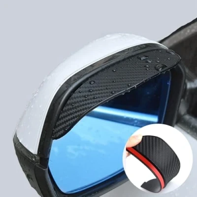 Immagine di XWSBUDE 2 Pezzi Copertura Antipioggia specchietto Retrovisore Auto, per Audi A1 A3 A4 A5 A6 A7 A8 A8L Q2 Q3 Q5 Q7 Impermeabili Specchio Auto Accessori