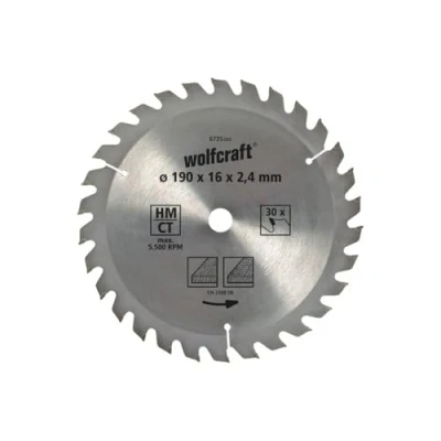 Immagine di Wolfcraft 6731000 Lama circolare in metallo duro 140 x 12.75 mm Numero di denti: 18 1 pz.