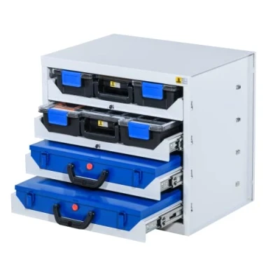 Immagine di Allit 455805 Alloggiamento per sistema A cassetti EuroPlus Depot M (L x P) 380 465 505 mm Grigio 1 pz.