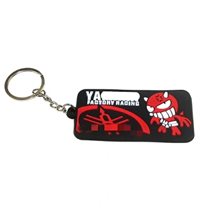 Immagine di NICOLIE 3D Moto Accessori Portachiavi in Gomma per Yamaha R15 R25 R3 R6 R1 Mt07 Mt09 G Rosso