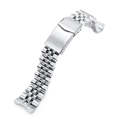 Immagine di Angus J Louis Jub Cinturino in metallo spazzolato per Orient Triton, 22 mm