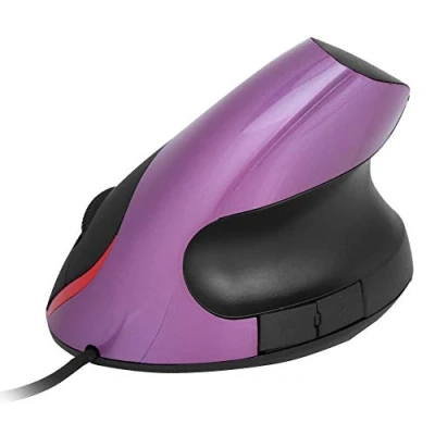 Immagine di Tosuny mouse ergonomici, per da gioco 3200 DPI verticale USB, poggiapolsi PC portatile(Viola)