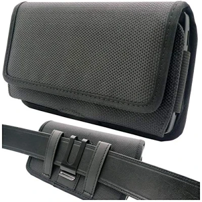 Immagine di scozzi Fondina Porta Cellulare da Cintura Custodia (L) Supporto Telefono Universal, p.e. compatibile con Samsung S23 S22 S21 S20 A54 A53 per iPhone 15 14 13 12 11 XR FE Plus Ultra Mini Lite Pro