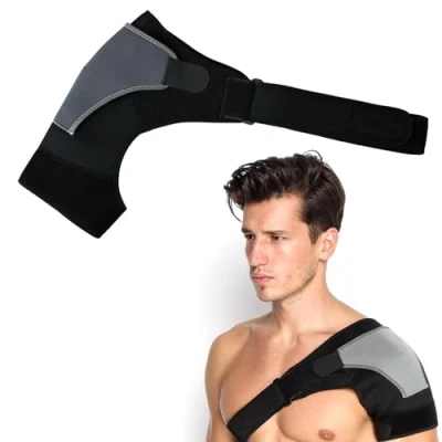 Immagine di JTMKYO 1 imbottitura per spalle grigia, supporto regolabile spalla, spallacci, spalline, tracolla