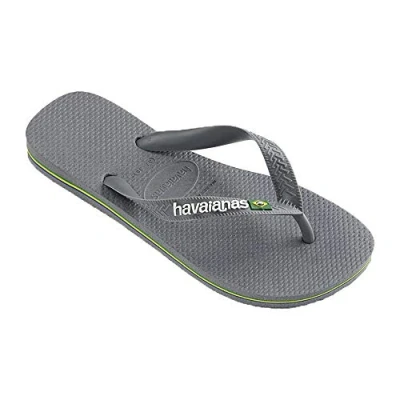 Immagine di Havaianas Brasil LOGO Infradito da bagno per bambini, Taglia: 25 26, steel grey Sintetico