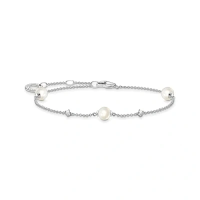 Immagine di Thomas Sabo Braccialetto argento sterling zirconia_cubica Donna, Argento, Eine Grösse A2038 167 14 L19V
