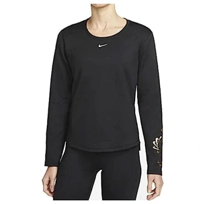 Immagine di Nike Performance ONE Maglietta a manica lunga, Donna, Taglia: Large, Black/photon dust/white