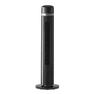 Immagine di BLACK+DECKER BXEFT50E Ventilatore a torre da 102 cm, 45W, 4 velocità, oscillante, controllo soft touch, timer 15 ore, telecomando, 3 modalità, silenzioso, maniglia, base stabile, nero