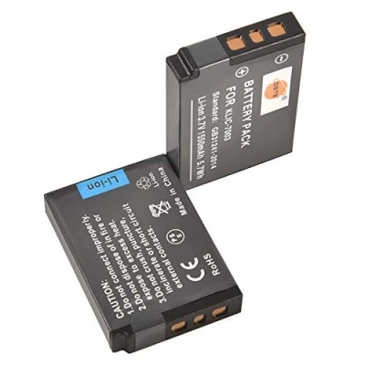 Immagine di DSTE 2 Pacco Ricambio Batteria per Kodak KLIC 7003 EasyShare M381 M420 V1003 V803 Z950 M380 GE E1030 E1040 E1050TW E1240 E1250TW E850GE H855
