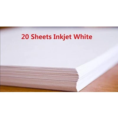 Immagine di 20 Sheets A4 Inkjet Water Slide Decal Paper White DIY for Printer