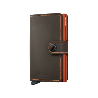 Immagine di Secrid Miniwallet Matte Truffle &amp; Orange Incisione gratuita
