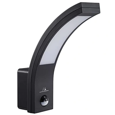 Immagine di Maclean Energy MCE244 Lampada a LED con sensore di movimento infrarossi 750lm 10W IP54 (Nero)