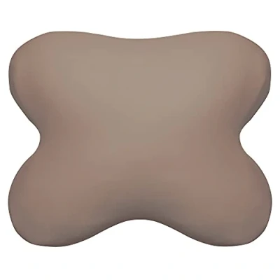 Immagine di Edda Lux Federa adatta al Tempur Ombracio cuscino, 60/56 x 50/48 cm, in morbido jersey 100% cotone per cuscino ergonomico a forma di farfalla, Caramella Toffee