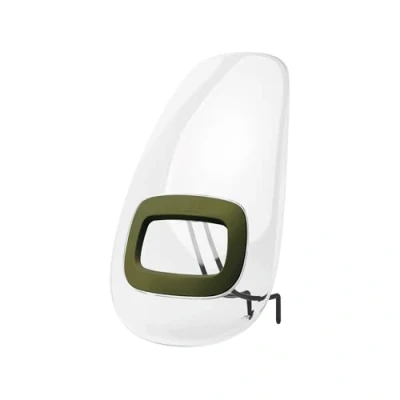 Immagine di Bobike 8015500008 Parabrezza ONE+ compatibile con il tuo seggiolino anteriore per bici ONE MINI a colori Verde Oliva