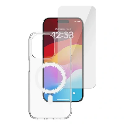 Immagine di 4Smarts 360 Protection Set Backcover per cellulare Apple iPhone 15 Pro Trasparente Carica induttiva