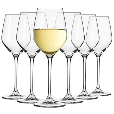 Immagine di Krosno Piccoli Bicchieri Calice Vino Bianco Set di 6 200 ML Collezione Splendor Ideale per la Casa, Ristorante Feste e Ricevimenti Adatto alla Lavastoviglie