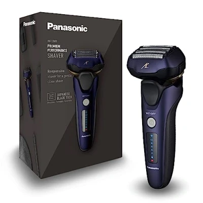 Immagine di Panasonic Series 800 ES LV67 Rasoio Wet and Dry, 5 Lame Su Testina Multidirezionale, Motore Lineare Ad Alta Velocità, Rasatura Precisa E Profonda, Tagliabasette A Scomparsa, Viola