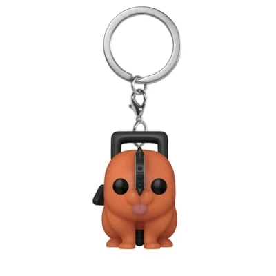Immagine di Funko Pop! Keychain: CSM Pochita Chainsaw Man Mini Figura in Vinile da Collezione Novità Portachiavi Riempitivi per Calze Idea Regalo Merchandising Ufficiale Anime Fans Minifigure